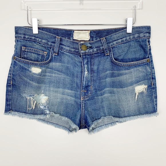 Current/Elliott Pants - CURRENT ELLIOTT The Boyfriend Short 27 Treasured